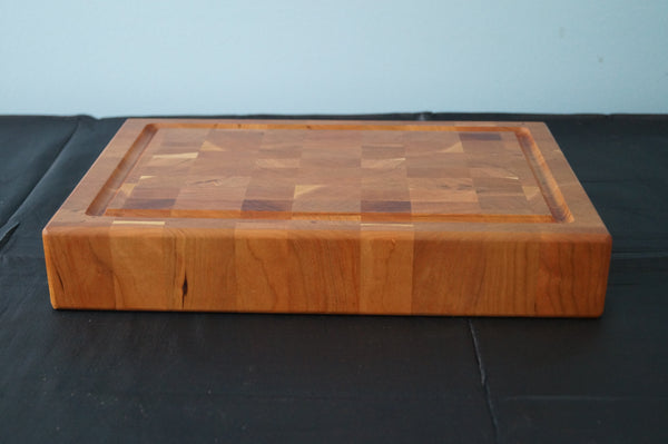 Rustic Cherry End Grain Cutting Board