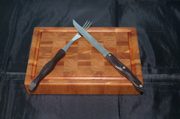 Rustic Cherry End Grain Cutting Board
